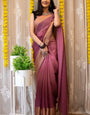 Super extravagant 1-Minute Ready To Wear Pink Chiffon Silk Saree
