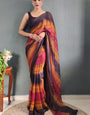 Epiphany 1-Minute Ready To Wear Multicolor Nylon Silk Saree