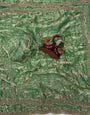 Eclat Green Fandy Silk Sequence Embroidery Work Saree