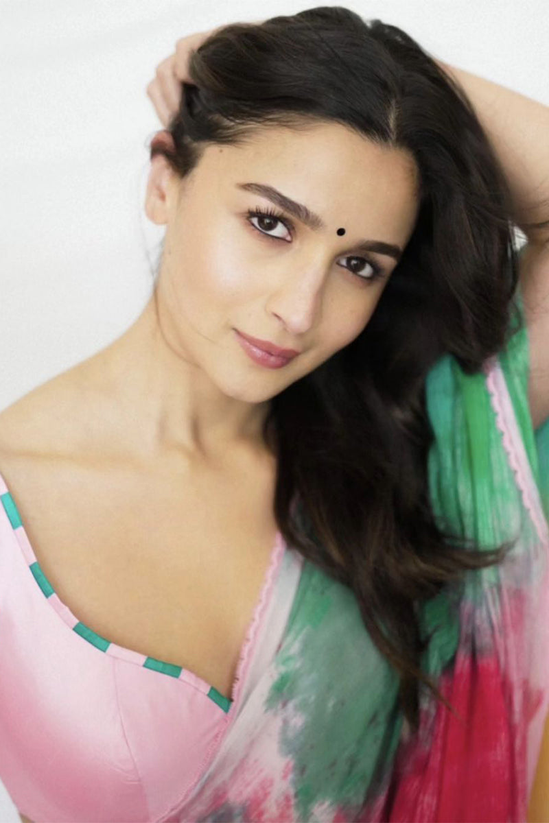 Most Prodigal 1-Minute Ready To Wear Multi Color Georgette Saree