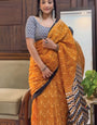 Staggering 1-Minute Ready To Wear Mustard Cotton Saree