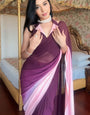 Incredible 1-Minute Ready To Wear Multi Color Georgette Saree