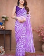 Nemesis 1-Minute Ready To Wear Lavender Georgette Saree
