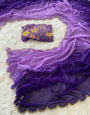 Radiant 1-Minute Ready To Wear Purple and Lavender Georgette Saree