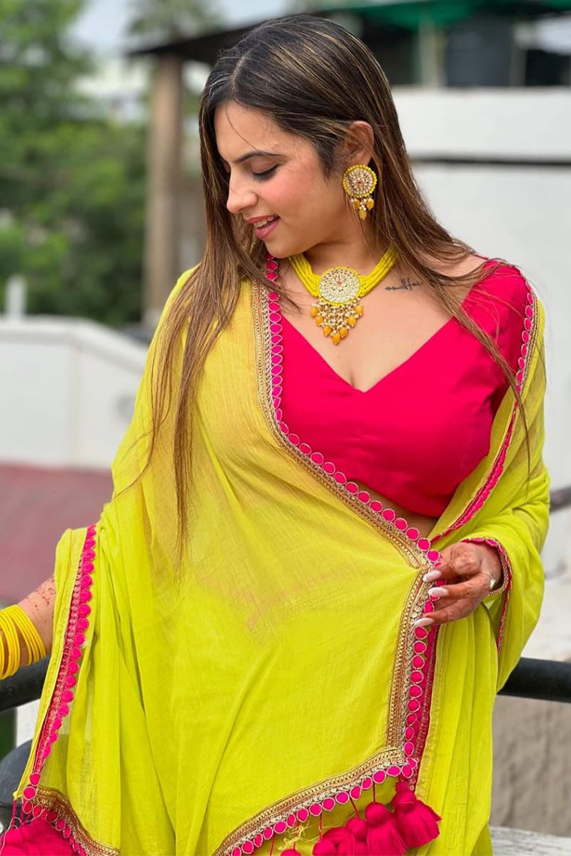 Scintilla 1-Minute Ready To Wear Perrot Nylon Silk Saree