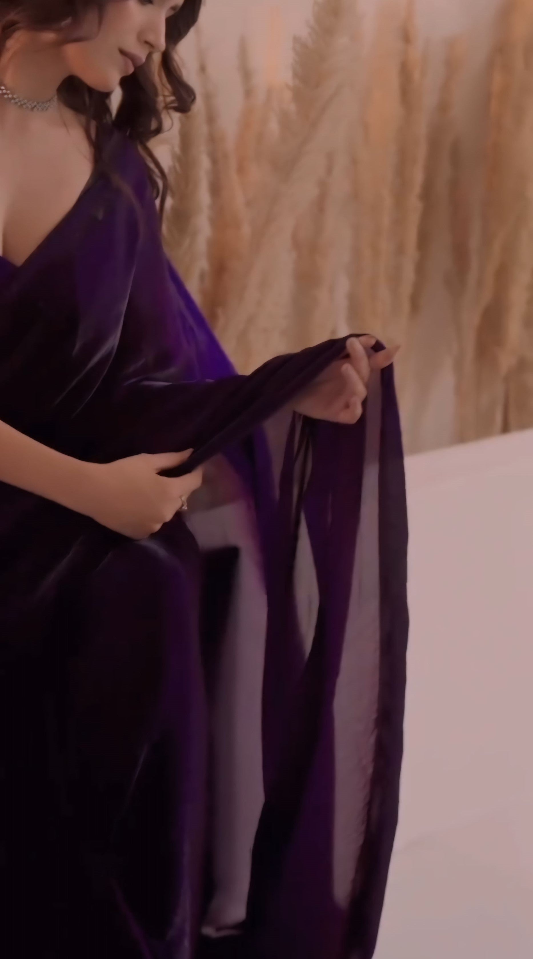 Ebullience Purple Fancy Silk Saree With Wonderful Blouse Piece