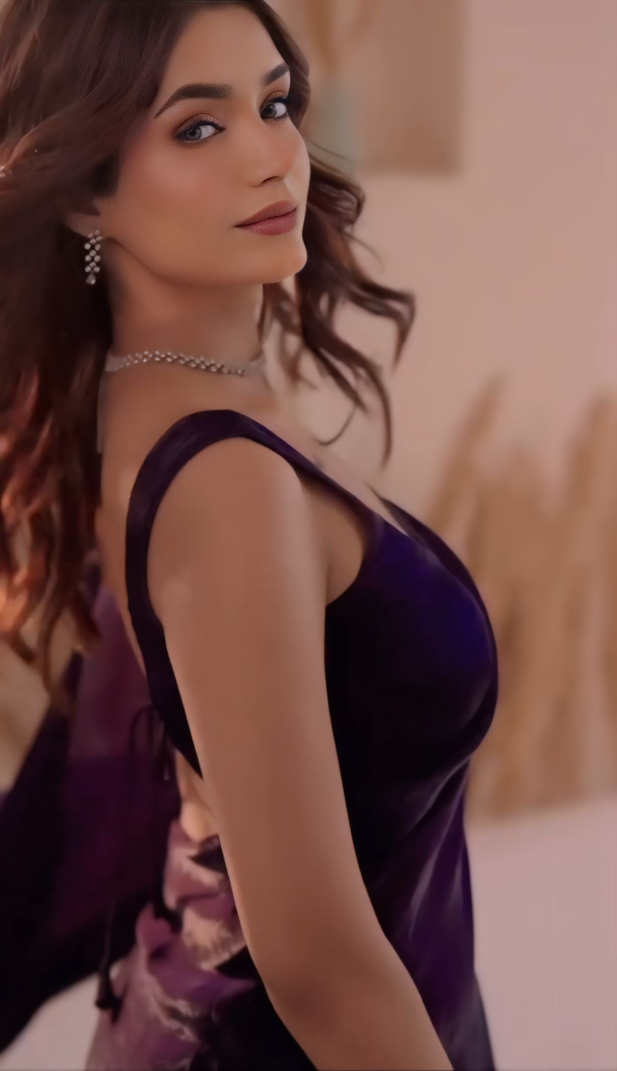 Ebullience Purple Fancy Silk Saree With Wonderful Blouse Piece